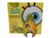 Декорация для аквариума Губка Боб и его дом, 20см