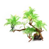 Декорация Fauna International РАСТЕНИЕ НА КОРЯГЕ №26 30х11х22см пластик