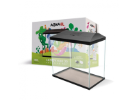 Аквариум прямоугольный Aquael LEDDY MINI 35, 19л, 35х18х34см, с фильтром и внешним фоном, черный