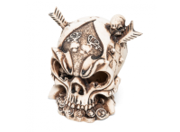 Декорация для аквариума Laguna Череп со стрелами, 100х90х95мм