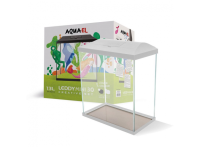 Аквариум прямоугольный Aquael LEDDY MINI 30, 12,6л, 28х15х32см, с фильтром и внешним фоном, белый
