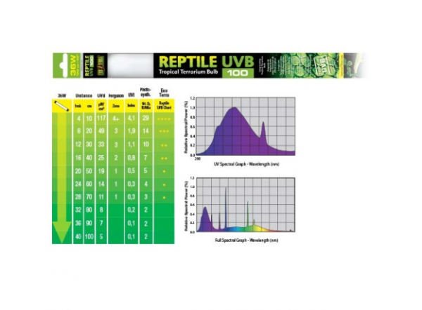 Лампа для террариума Repti Glo Т8 UVB100 (5.0), 120см, 36Вт (замена PT2165)