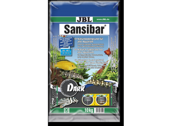 JBL Sansibar BLACK - Декоративный грунт для аквариума, черный, 10 кг.