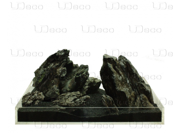 UDeco Grey Mountain M - Натуральный камень "Серая гора" для оформления аквариумов и террариумов, 1 ш