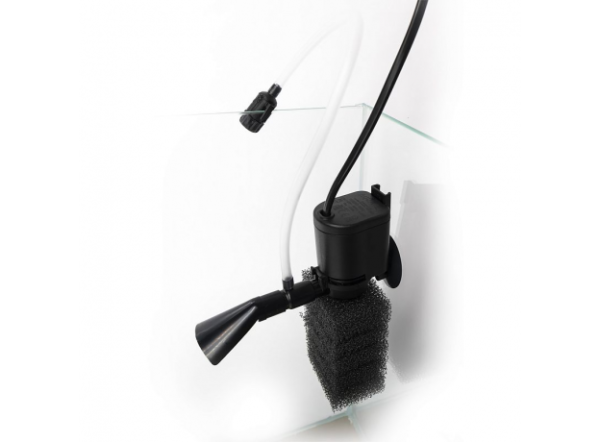 Аквариум прямоугольный Aquael LEDDY MINI 35, 19л, 35х18х34см, с фильтром и внешним фоном, белый