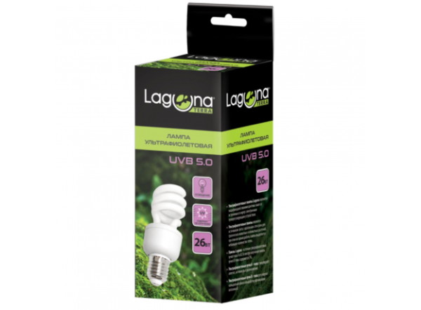 Лампа УФ Laguna UVB5.0, 26Вт,  Е27 Лампа УФ Laguna UVB5.0, 26Вт,  Е27