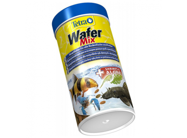 Основной корм для донных рыб и ракообразных с креветками Tetra WaferMix, таблетки, 250мл