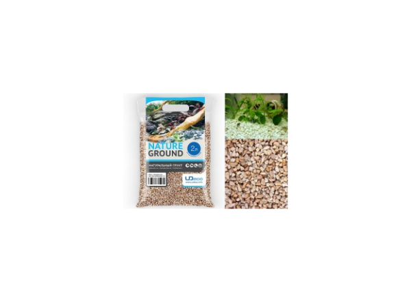 Натуральный грунт для аквариумов "Бежевый гравий" UDeco Canyon Beige, 4-6 мм, 2 л