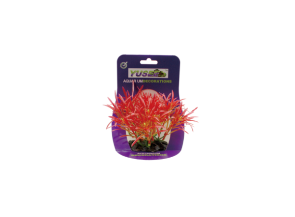 Растение искусственное для аквариума 12см, пластиковое, в кор.