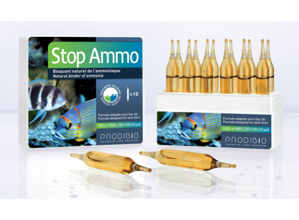 Препарат для нейтрализации аммиака PRODIBIO STOP AMMO, для морской и пресной воды, 12ампул 
