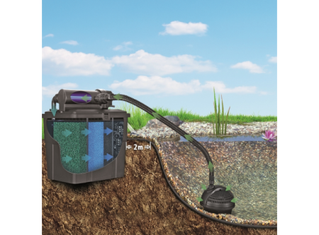 Фильтр проточный Pontec MultiClear 8000 Set с уф-лампой, насосом, шлангом