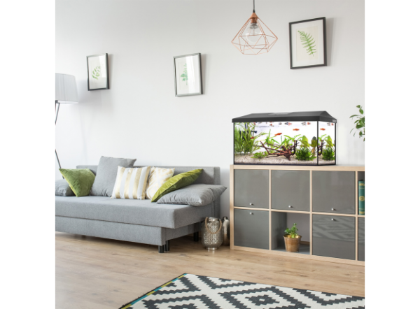 Аквариум прямоугольный Aquael LEDDY SET PLUS 75 DAY&NIGHT 2.0 105л 76х36х45см с оборудованием, черн.