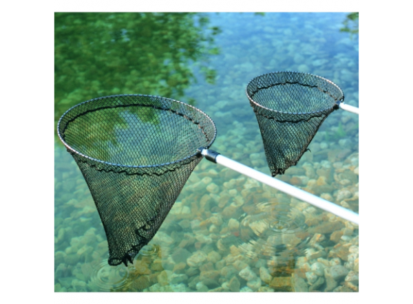Сачок для рыб Oase Fish net круглый, большой 38*38*26см, телескопическая ручка 113/180см