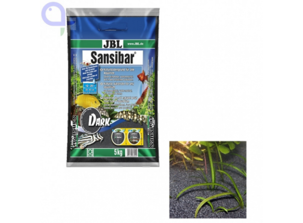 JBL Sansibar BLACK - Декоративный грунт для аквариума, черный, 5 кг.