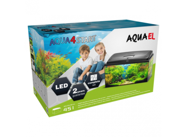 Аквариум фигурный Aquael AQUA4 STAR 60, 45л, 60х32х39см (фильтр, LED, нагреватель)