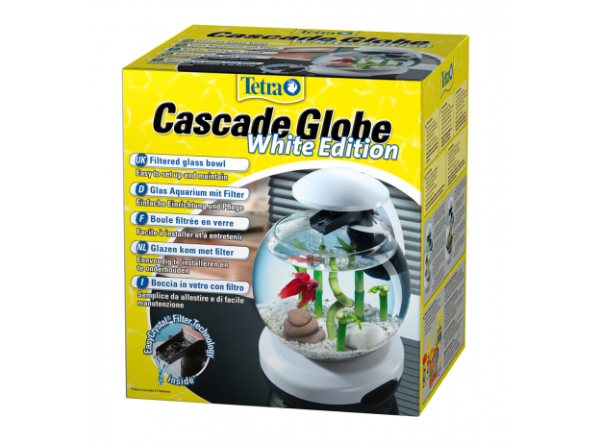 Аквариум круглый Tetra Cascade Globe, диаметр 27.9см, 6.8л  белый
