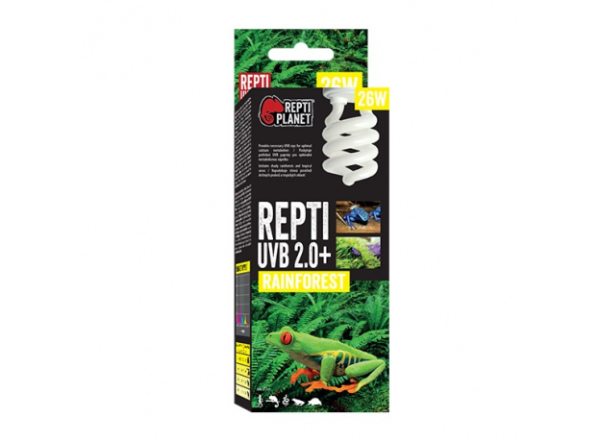 Лампа Repti Planet для тропического террариума UVB 2.0 26 Вт, Е27