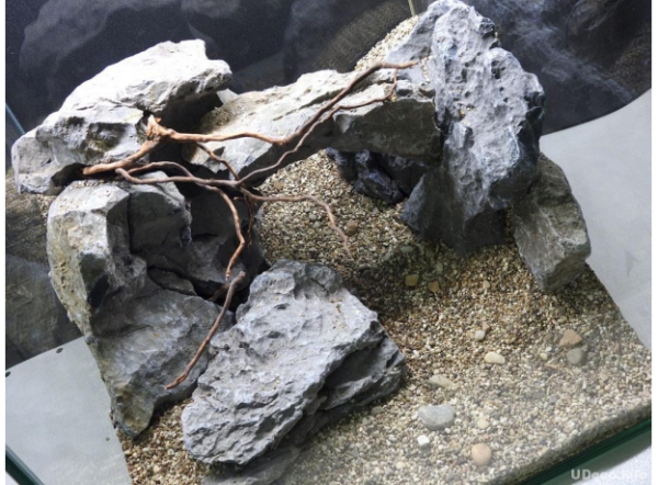 Камень натуральный  "Мини-ландшафт" для оформления аквариумов и террариумов, 1 шт , UDeco - XL