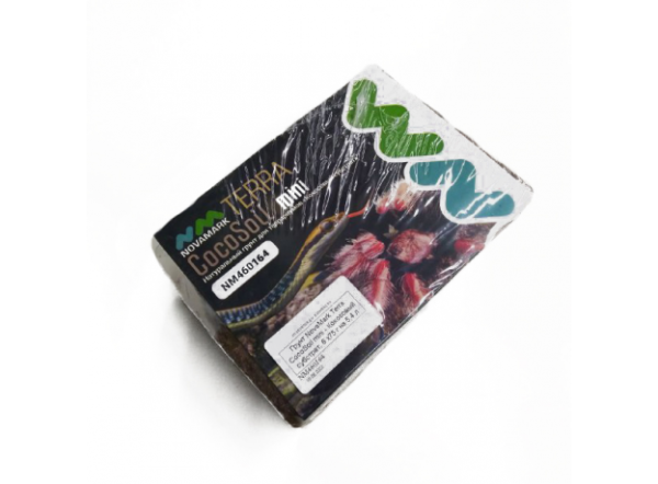Натуральный грунт для террариумов Кокосовый субстрат NovaMark Terra CocoSoil mini, 6*75г - 5,4л