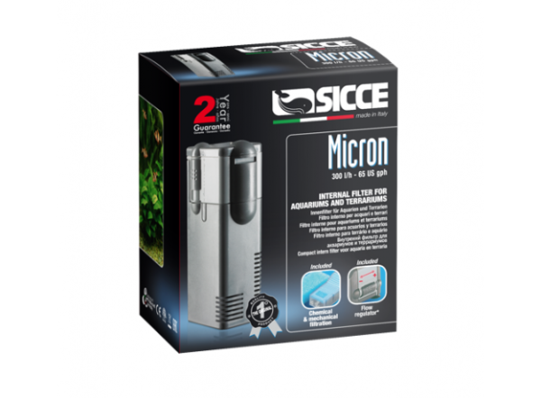 Фильтр внутренний Sicce MICRON NANO, 200 л/ч  для аквариумов до 50 л