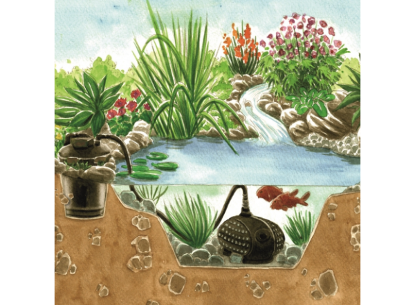 Фильтр напорный Pontec PondoPress 10000 Set с уф-лампой, насосом, шлангом