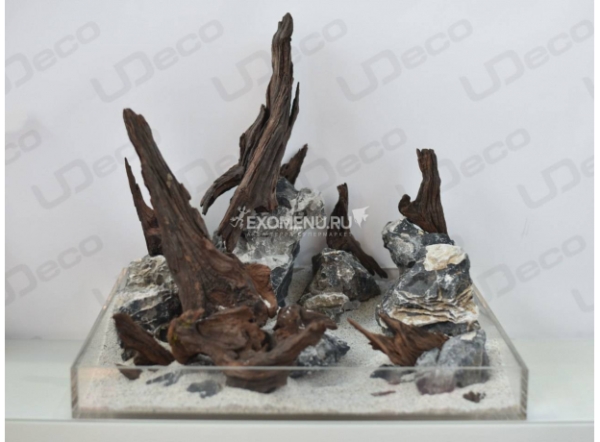 Камень натуральный  "Мини-ландшафт" для оформления аквариумов и террариумов, 1 шт , UDeco - XL